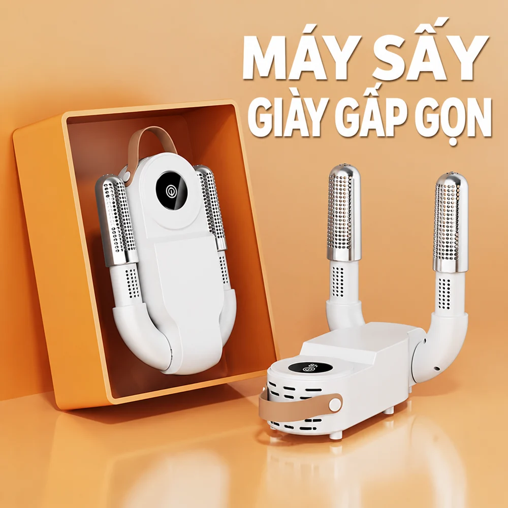 Máy sấy giày mở ra và gấp gọn
